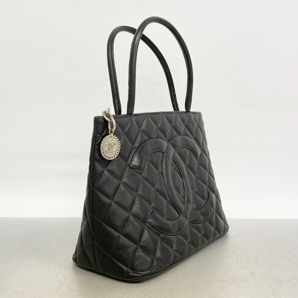 CHANEL Black Caviar Leather Reissue Tote Bag - Picture 2 of 10